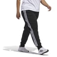 thumbnail image 3 of Adidas Women's Essentials 3 Stripe Fleece Pant - Extended (Black/White,Women,1X), 3 of 4