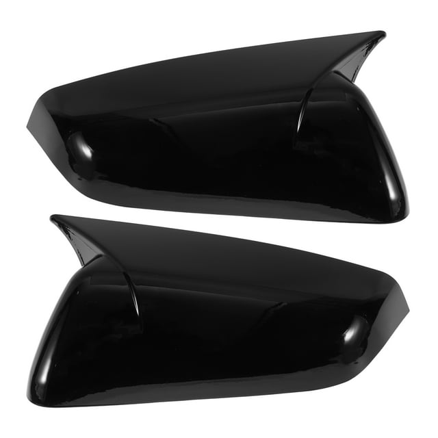 Reemplazo de tapa de espejo lateral izquierdo y derecho ABS de 1 par en negro brillante para Chevrolet Equinox 2018-2023