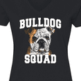 thumbnail image 4 of Inktastic Dog Bulldog Squad Women's V-Neck T-Shirt, 4 of 5