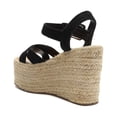 thumbnail image 2 of Schutz Womens Blisse  Open Toe Wedge Platform Sandals, 2 of 4
