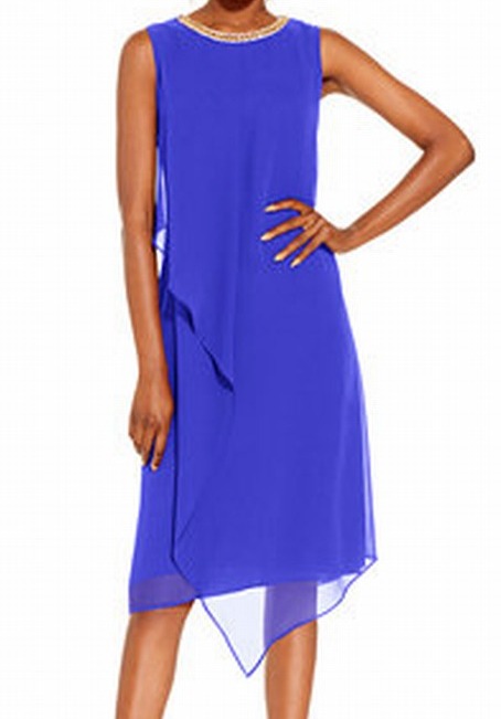 cobalt blue shift dress