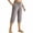 Gray, variant on Athletic Capri Pants for Women Drawstring Elastic Waist Stretchy Workout Pants Summer Outdoor Activewear Capris with Pockets