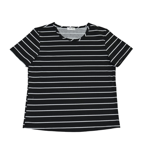 Playera George para Dama Manga Corta Negra Talla EEG