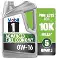 thumbnail image 1 of Aceite de Motor Sintético Completo Mobil 1 0W-16 Advanced Fuel Economy 5 Cuartos de Galón, 1 of 8