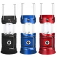 thumbnail image 1 of Collapsible Portable LED Camping Lantern Lightweight Waterproof Solar USB Rechargeable LED Flashlight Survival Kits For Indoor Outdoor Home Emergency Light Power Outages Hiking Hurricane, 1 of 9