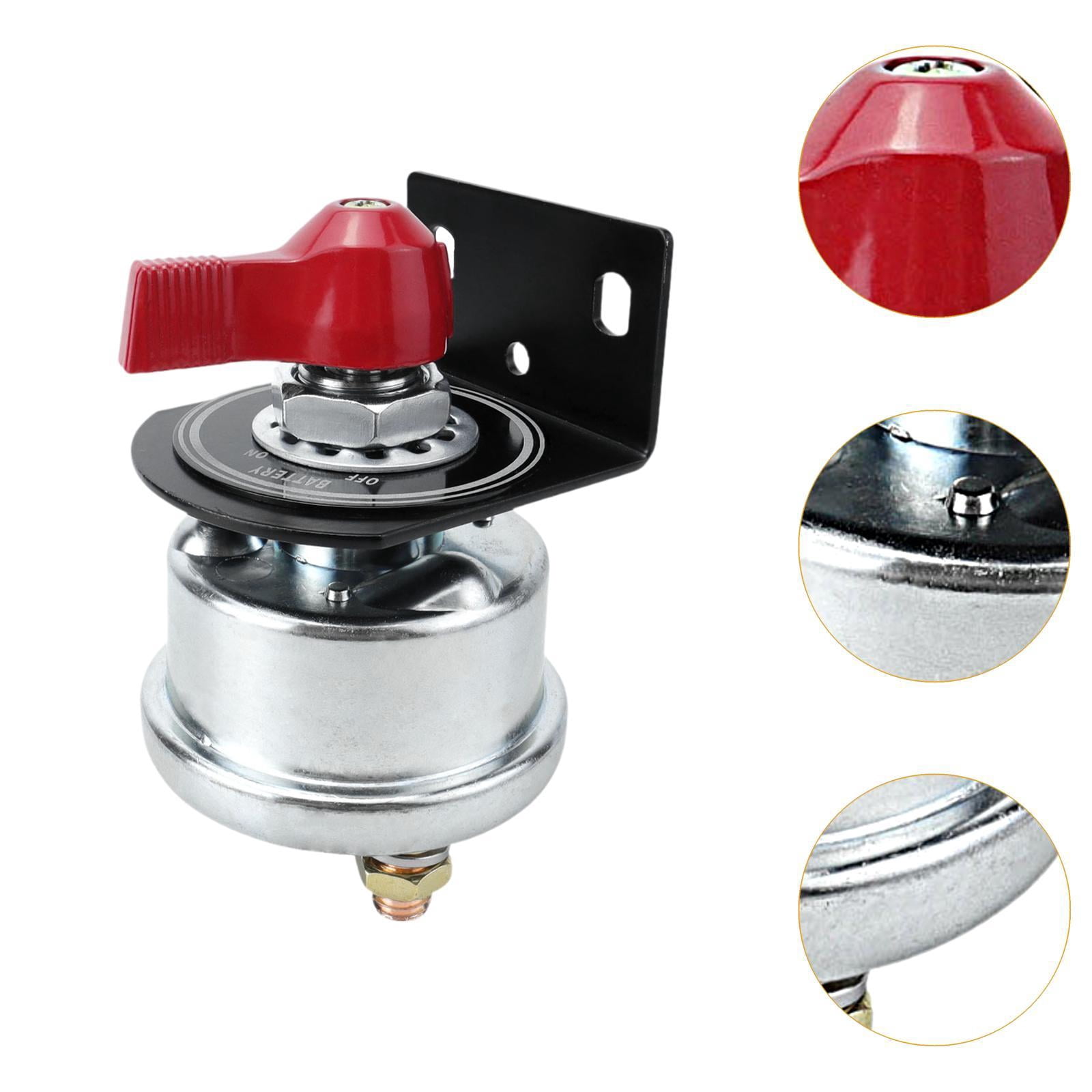 Wzmzjy Battery Disconnect Switch 12-48V High Performance Premium Battery Cut Off Switch Red