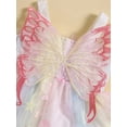 thumbnail image 6 of Toddler Girls Summer Sleeveless Dress, Colorful Butterfly Embroidery Tulle Patchwork A-Line Slip Dress, 6 of 9