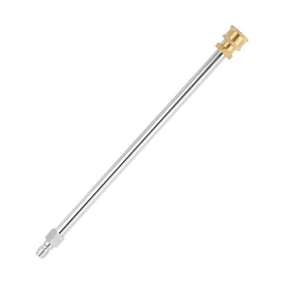 Uxcell Pressure Washer Extension Wand, 12 in Stainless Steel Power Washer Lance, Heavy Duty Wands with 1/4" Quick Connect 4000PSI, 1 Pack