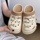 thumbnail image 1 of Sandalias con suela gruesa y lazo para mujer, zapatos de playa de tendencia, cómodos, de verano, de Eva, de suela suave y a la moda, para exteriores, con suela gruesa, 1 of 3