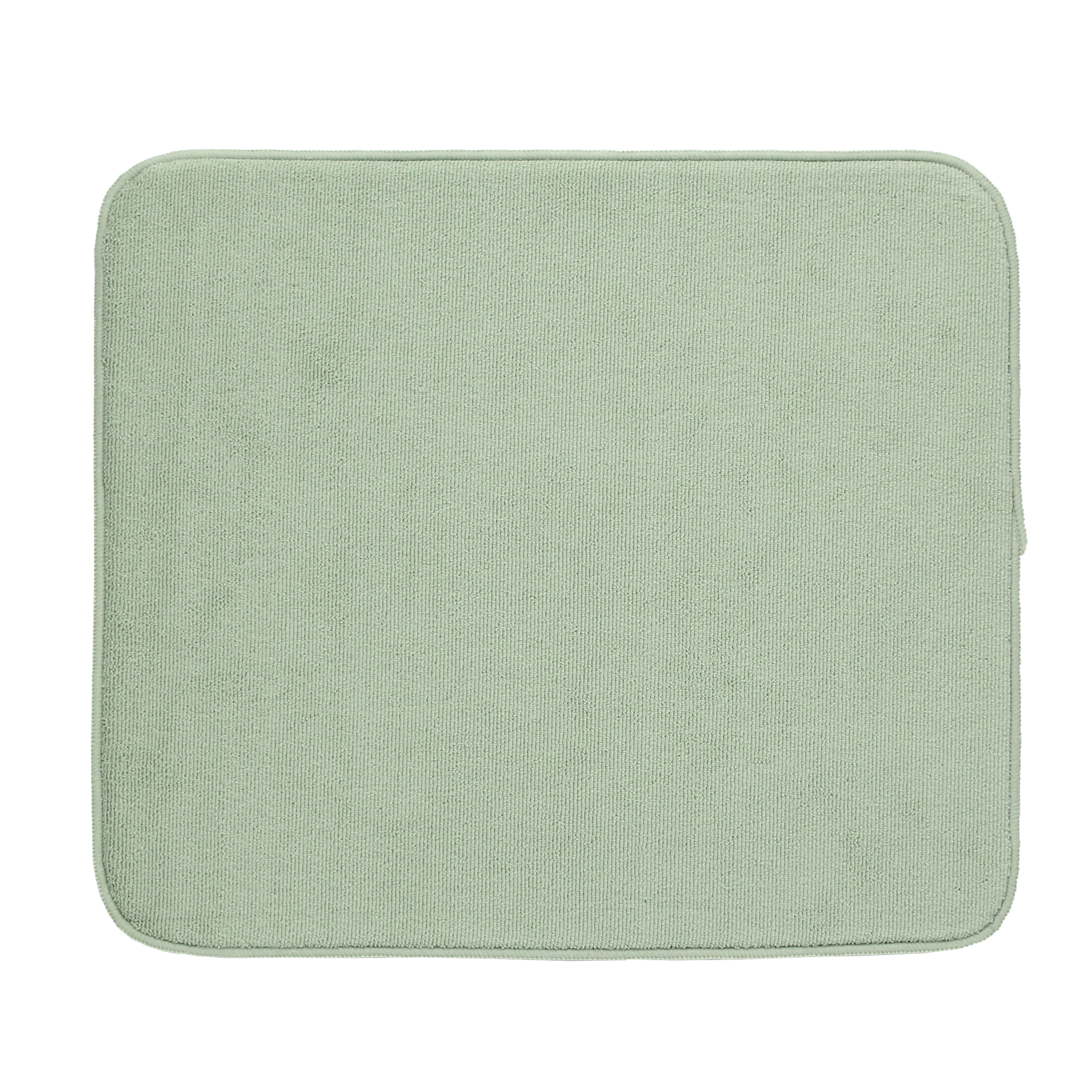 Kitchen Basics Dish Drying Mat, 16" x 18", Green, Wave Print
