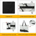 thumbnail image 3 of Marble Texture Waterproof Picnic Blanket with Foldable Zipper, Suitable for Outdoor Use, Suitable for Travel, Camping, Beaches, Parks, Grasslands, Picnic Blanket Accessories, 3 of 7