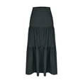 thumbnail image 3 of Women's Boho Tiered Maxi Skirt - 2026 Summer Trendy Flowy A-Line Long Skirt with Pockets for Beach Vacation & Casual Wear, 3 of 5