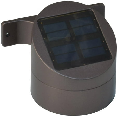 Moonrays 15-Lumen Wall Mount Solar Powered Deck Sconce, Bronze