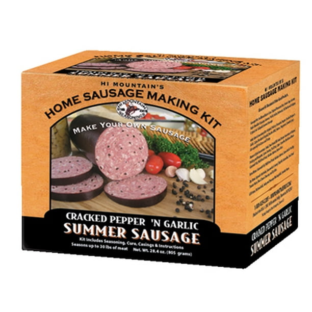 Hi Mountain Jerky Cracked Pepper and Garlic Sausage Kit