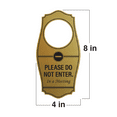 thumbnail image 5 of Signs ByLITA Please Do Not Enter. In a Meeting Door Hanger - Navy Blue Gold, 4" x 8", 5 of 5