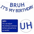 thumbnail image 4 of Bruh It's My 9th Birthday Decorations Blue Glitter Bruh It's My Birthday Banner Cake Topper Star Bruh I'm 9 Foil Balloon Banner for Funny Bday Party Supplies, 4 of 7