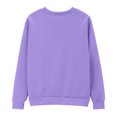 thumbnail image 4 of Maplenight Women's Crop Sweatshirt Casual Crew Neck Sweatshirts Solid Long Sleeve Pullover Tops Womens Fall Clothes, 4 of 8