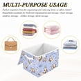 thumbnail image 6 of Yayeee Collapsible Cube Storage Bin with Lid Fabric Closet Decorative Basket with Handles, Cartoon Otters Pattern, 6 of 7