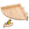 thumbnail image 1 of Parrot Standing Perch Birds Perch Platform Wood Parrots Standing Wood Perch, 1 of 6
