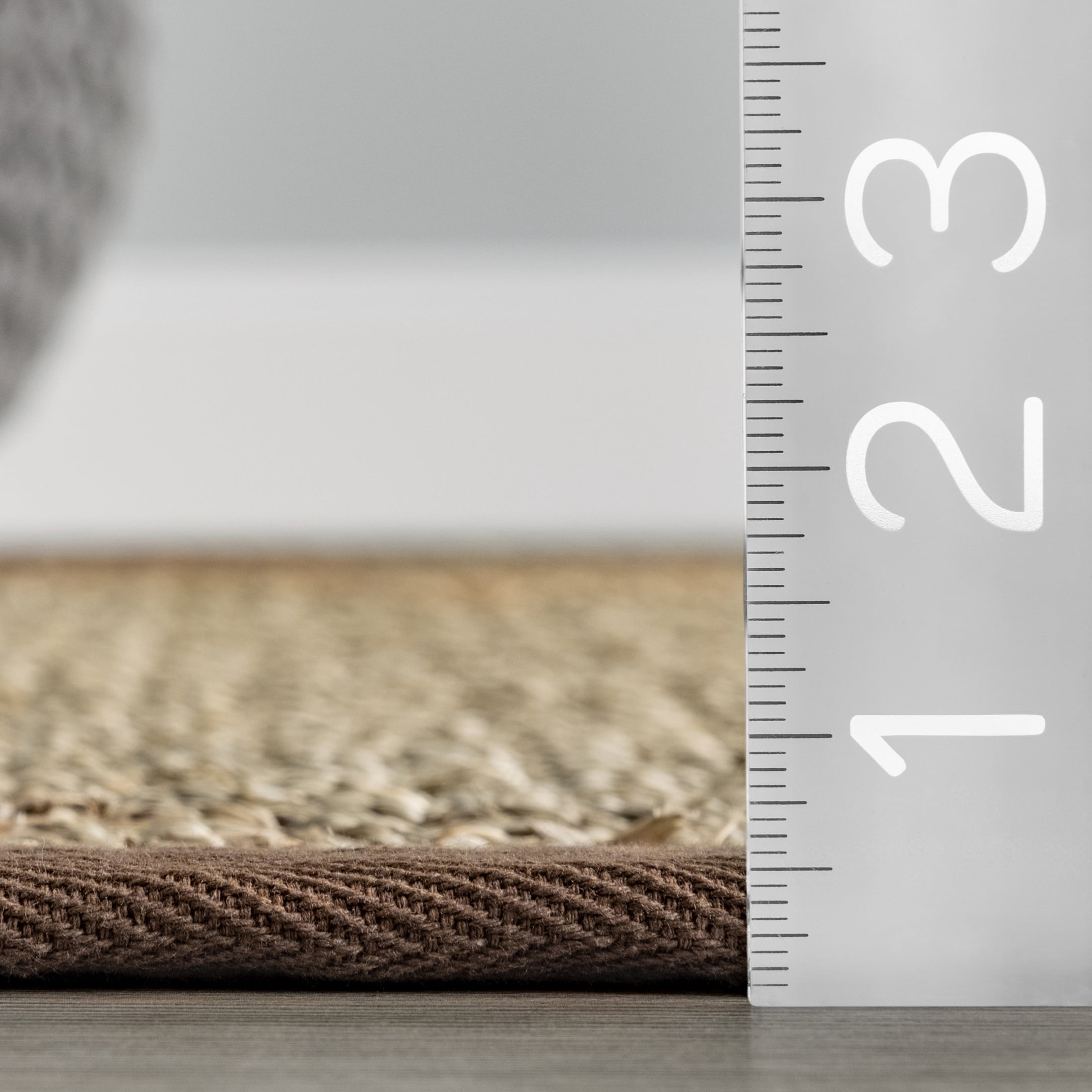 nuLOOM Elijah Farmhouse Seagrass Area Rug, 4' x 6', Elijah Brown
