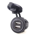 thumbnail image 3 of pitrice Universal Dual USB Car Charger Voltage Digital Display Car Cigarette Lighter Replacement for 12V/24V Car Motorcycle, 3 of 9