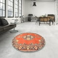 thumbnail image 4 of Ahgly Company Machine Washable Indoor Rectangle Traditional Sand Brown Area Rugs, 2' x 3', 4 of 7
