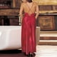 thumbnail image 3 of Gibobby Lencería sexy para mujer Vestido de mujer Satén Ropa interior larga Sexy Lencería Sleepskirt Lace Lace(Rojo M), 3 of 4