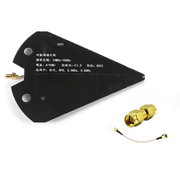 Antenne Périodique HT5 1.3-10GHz Grand Bande Antenne Directionnelle Gain Élevé 6-9dBi 50 pour VHF UHF SHF Beidou GPS