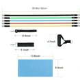 thumbnail image 3 of 11 PCS Resistance Yoga Abs Exercise Fitness Tube Gym Home Workout Band Set, 3 of 4