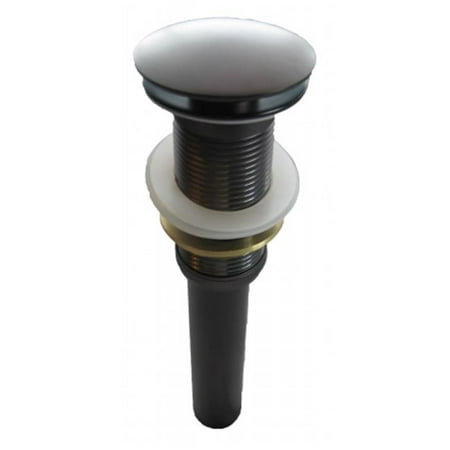 

Solid Brass Vessel Sink Pop-Up Drain without Overflow Oil Rubbed Bronze Finish Fits Standard 1.5-Inch Drain Opening