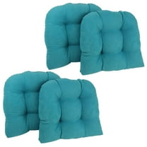 Blazing Needles 19-inch U-Shaped Micro Suede Tufted Dining Chair Cushions (Set of 4)