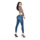 thumbnail image 3 of Jeans básico para mujer de mezclilla stretch Push UP con bolsas traseras azul 9, 3 of 6