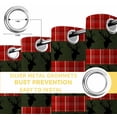 thumbnail image 4 of Fsddascl Christmas Winter Deer Blackout Curtains for Bedroom/Living Room, Thermal Insulated Kitchen Curtains, Red Classic Plaid Green Pastoral Grommet Darkening Window Treatment Drapes 52"x84"x2, 4 of 6
