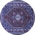 thumbnail image 1 of Ahgly Company Machine Washable Indoor Round Persian Blue Traditional Area Rugs, 7' Round, 1 of 4