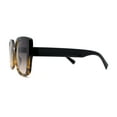 thumbnail image 3 of Womens Oversized Squared Cat Eye Metal Bridge Plastic Fashion Sunglasses Black Tortoise Smoke, 3 of 4
