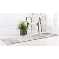 thumbnail image 3 of Unique Loom 3138678 2 x 13 ft. Grand Sofia Runner Rug, Gray, 3 of 5