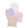 thumbnail image 2 of iixpin Kids Girls 4 Pack Cami Tops Undershirt Sleeveless Dance Tank Top Spaghetti Strap Camisole Vest Lace 9-10, 2 of 7