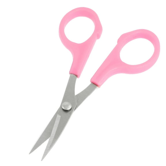 Unique Bargains Pink Handle Paper Cutting Cutter Scissors Tool