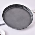 thumbnail image 2 of Durable Non-Stick Cake Pan with Removable Bottom, Quiche Pan, Cake Pan and Wave Point Pizza Pan (26cm Dark Grey), 2 of 5