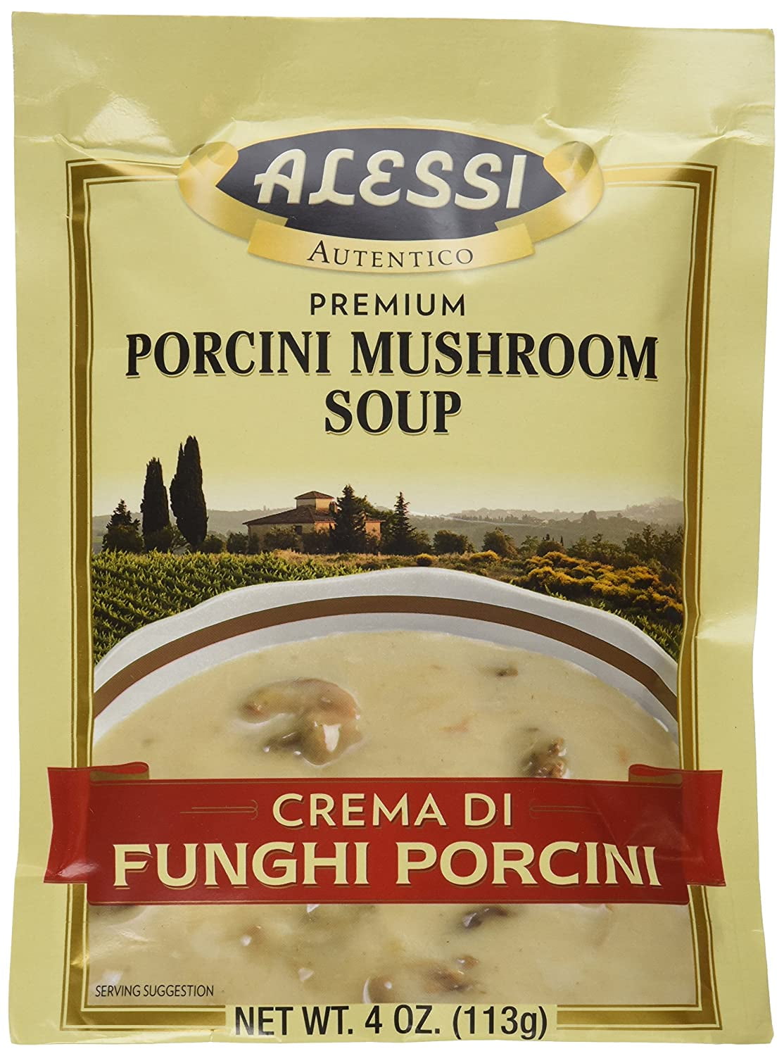 Alessi Porcini Mushroom Soup Mix, 4 Ounce (Pack Of 6)