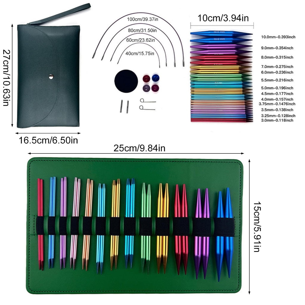 Multifunctional Aluminum Knitting Needle Handmade Tool for DIY Sweater Projects