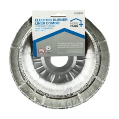 

12PC Home Plus Home Plus - D62060 - Electric Burner Liner Silver - 6/Pack