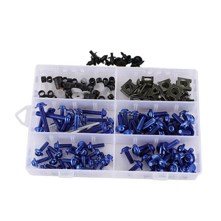 

173 Pieces Motorcycle Fairing Bolt Kit Screws Fasteners for Kawasak Sports Motorcycles