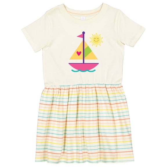 Inktastic Sailboat Girls Sailing Girls Toddler Dress