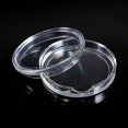 thumbnail image 4 of 20 Pcs Transparent Plastic Small Round Box Coin Box, 10 Pcs 18mm & 10 Pcs 20mm, 4 of 4