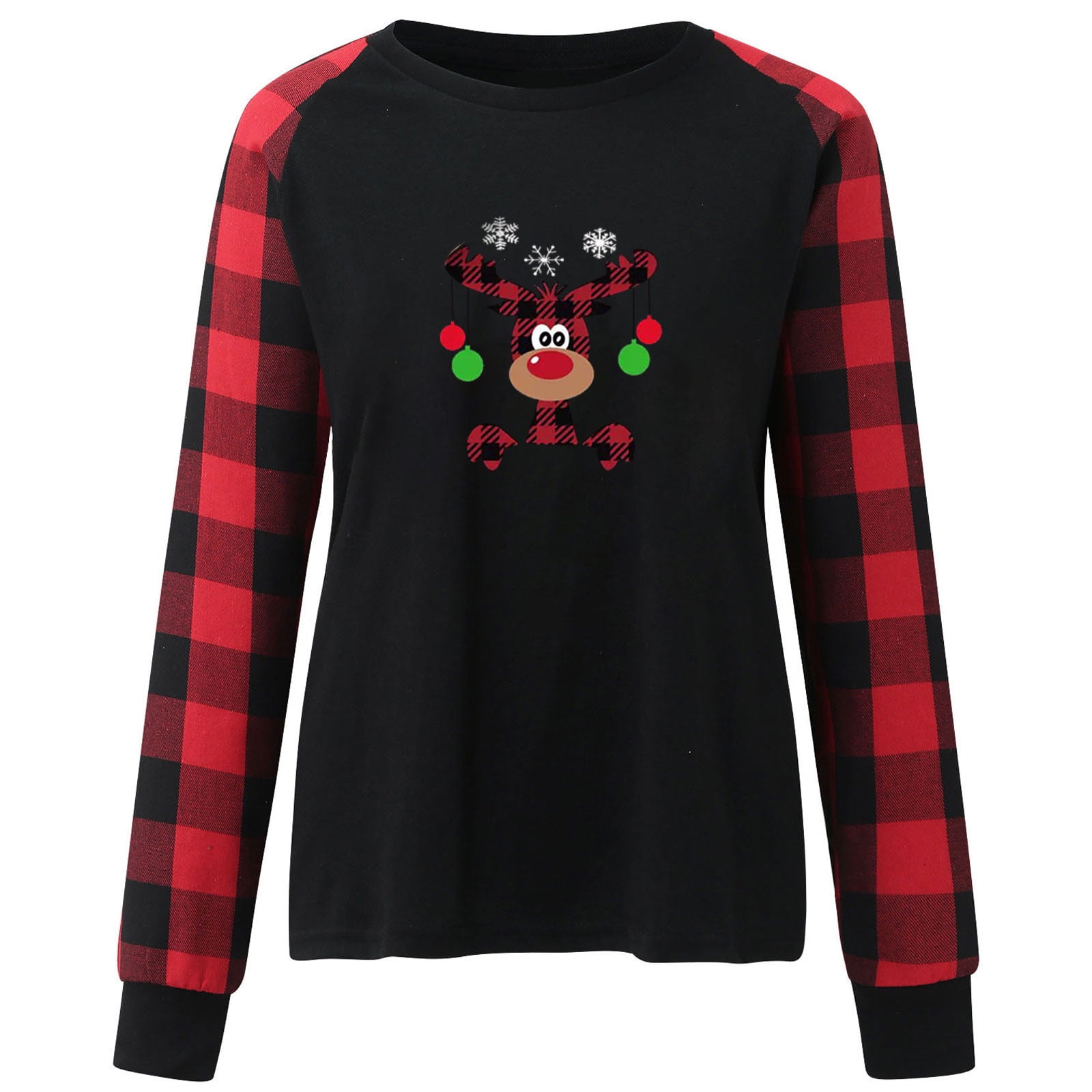  Things For 1 Dollar, Christmas Sweatshirt Women Buffalo Plaid  Gnome Print Xmas Pullover Casual Long Sleeve Tunic Tops Crewneck Blouses  Crewneck Sweatshirts : Sports & Outdoors