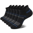 thumbnail image 7 of COOPLUS Mens Socks Ankle Socks for Mens Low Cut Cushioned Breathable Socks 6 Pairs, 7 of 7