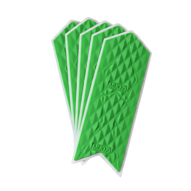fastboy 5 Pieces Bike Stickers Bicycle Frame Guard Silicone Durable Rust-proof Anti-slip Chassis Cover for Protection Usage Small Green 5 Pieces 1Set