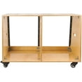 thumbnail image 3 of Sound Town DIY 2 x 12U Slanted Studio Rack with Baltic Birch Plywood, Casters, Golden Oak for Recording Room, Home Studio (SDRK-D12T), 3 of 6
