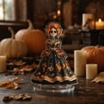 thumbnail image 4 of YingYouFu Skeleton Girl Desktop Ornament,Resin Standing Figurine with Floral Skirt Detail,Decorative Tabletop Statue for Home Office Shelf Desk Living Room Bedroom Mantel Indoor Display Decoration, 4 of 7